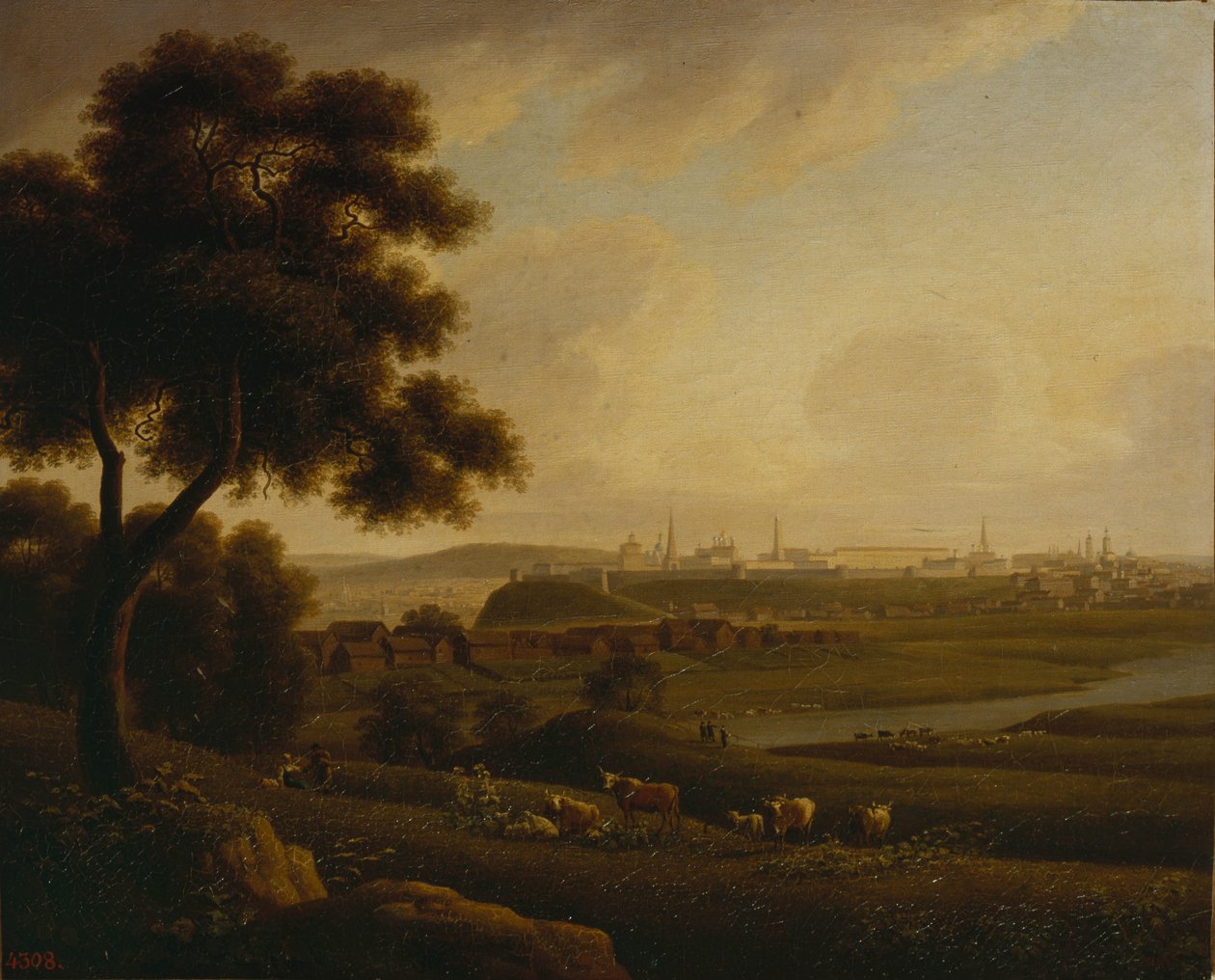 Pohled na Kazaň, 1816 od Andrei Yefimovich Martynov