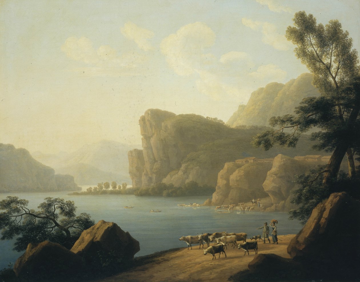 Pohled na řeku Selenga na Sibiři, 1817 od Andrei Yefimovich Martynov