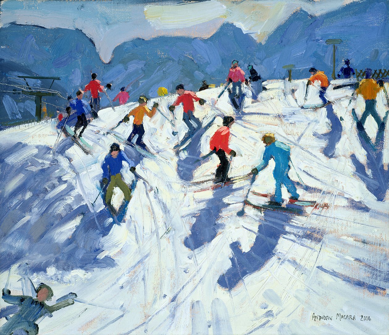 Frekventovaná sjezdovka, Lofer, 2004 od Andrew Macara