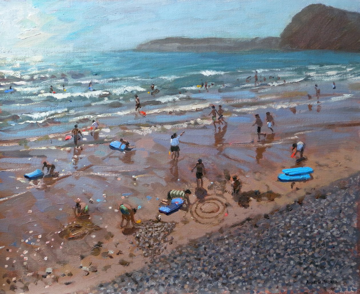 Kruhy v písku, Sidmouth, 2007 od Andrew Macara