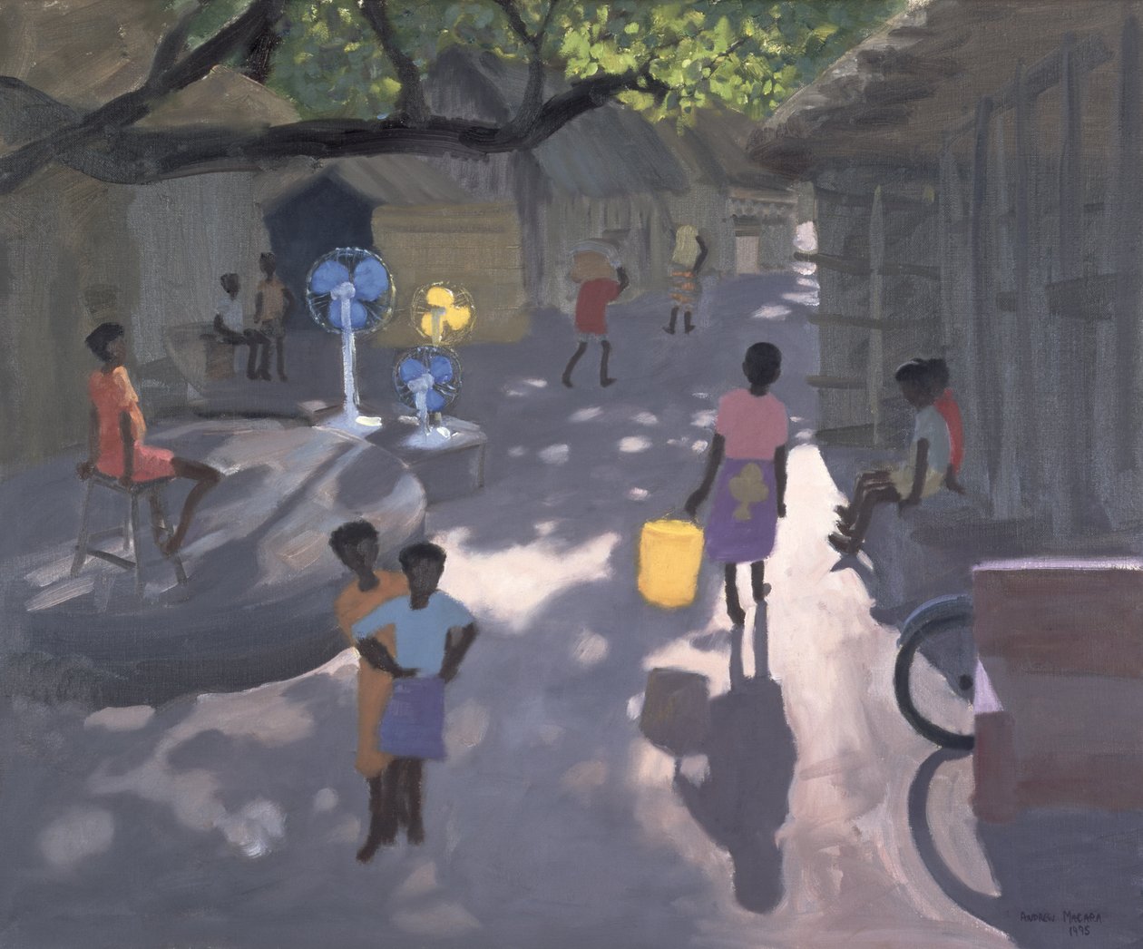 Prodejce fanoušků, Malindi, Keňa, 1995 od Andrew Macara