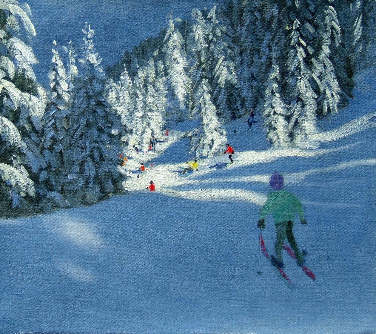 Čerstvý sníh, Morzine, Francie od Andrew Macara