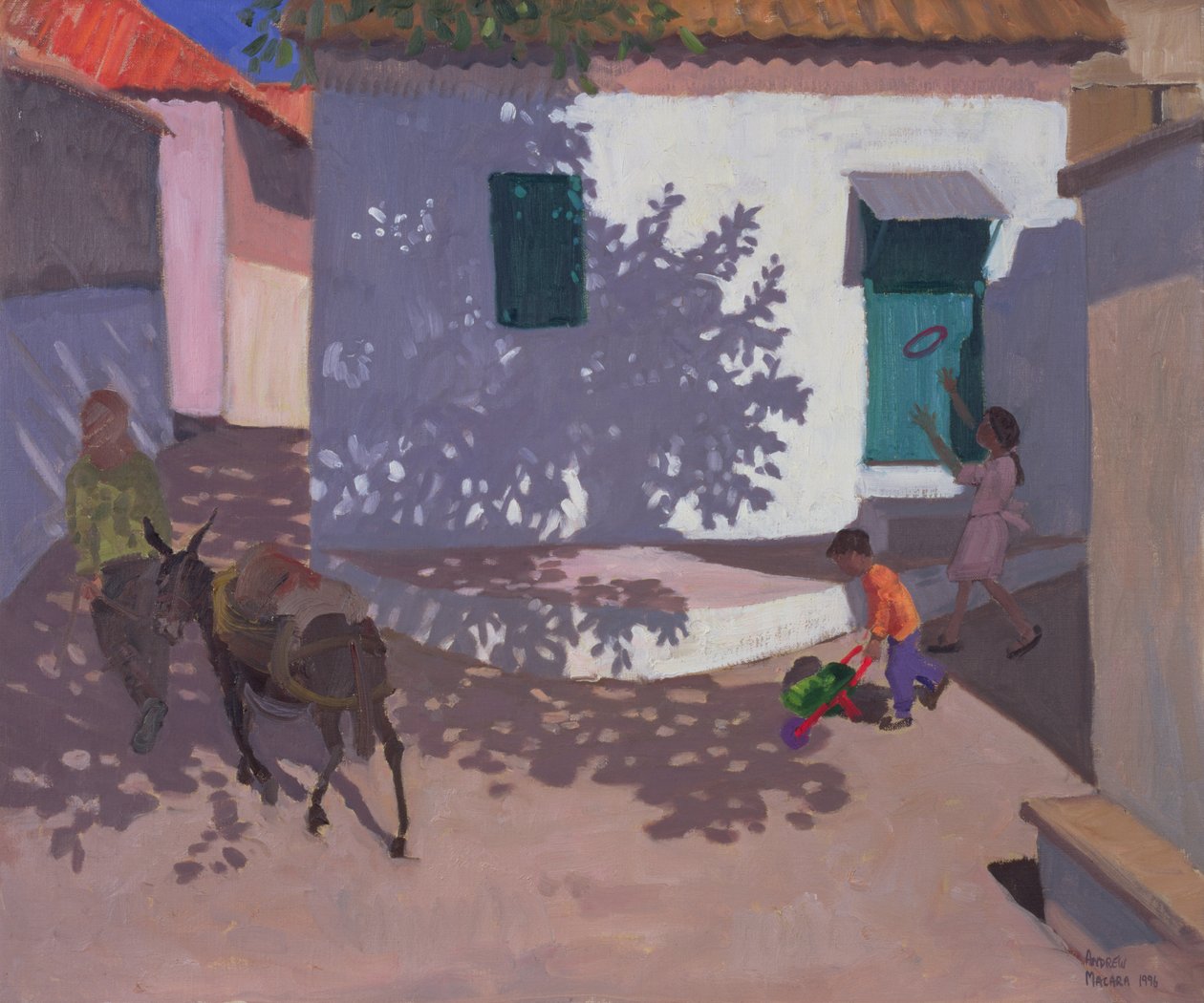 Zelené dveře a stíny, Lesbos, 1996 od Andrew Macara