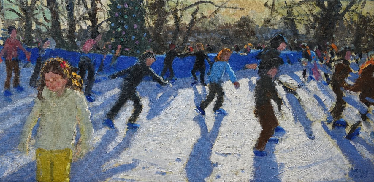 Bruslaři, Christmas Fayre, Fair; Hyde Park, Londýn, 2014, od Andrew Macara