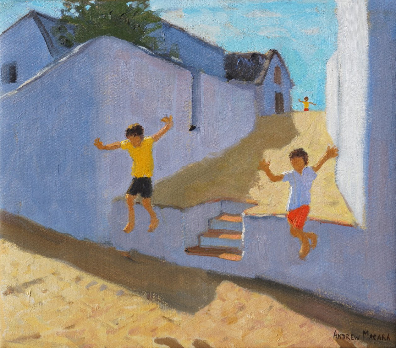 Skok ze zdi,Mykonos,2015 , od Andrew Macara