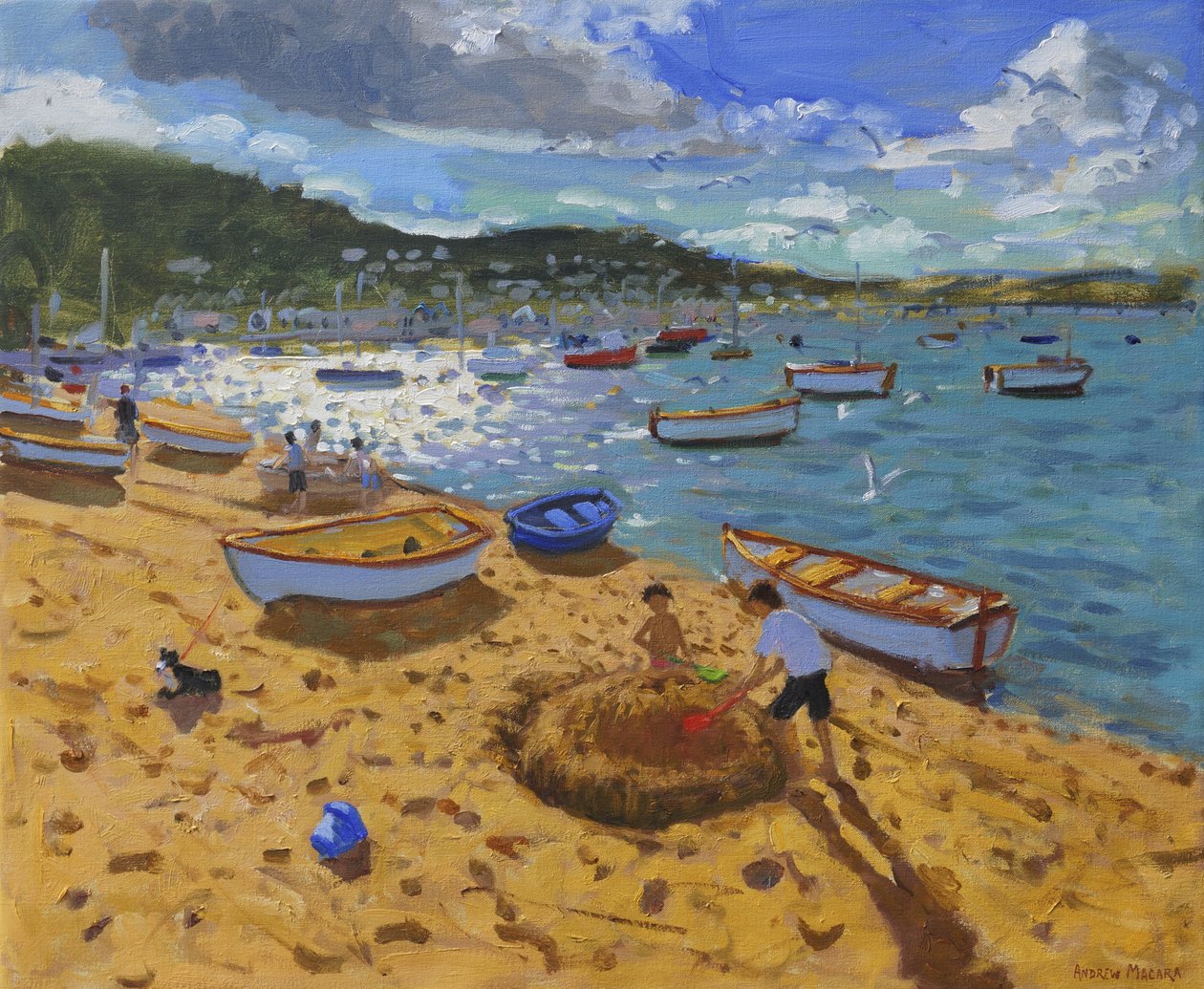Velký hrad z písku, Teignmouth, 2013, od Andrew Macara