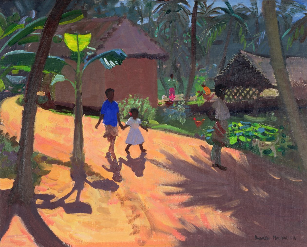 Cesta na pláž Kovalam, Kerala, 1996 od Andrew Macara