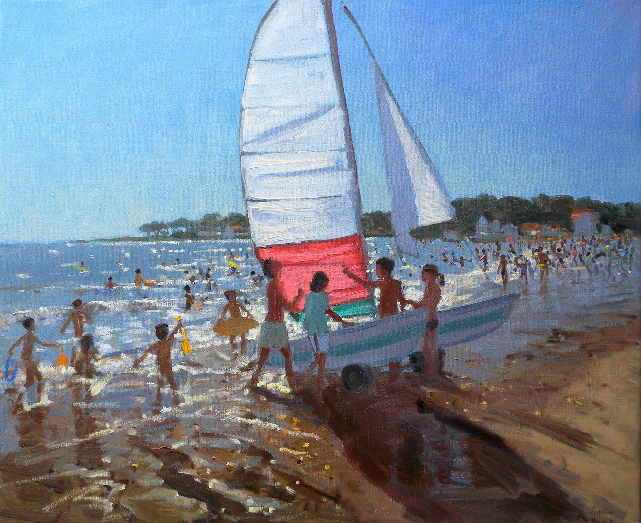 Plachetnice, Palais Sur Mer, 2008 (olej na plátně) od Andrew Macara