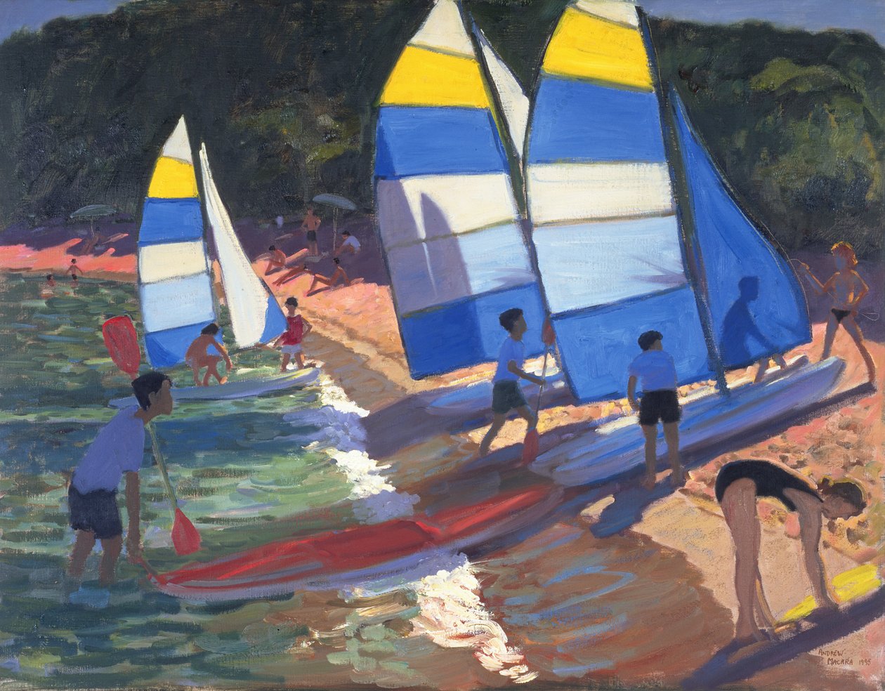 Plachetnice, jižní Francie, 1995 od Andrew Macara