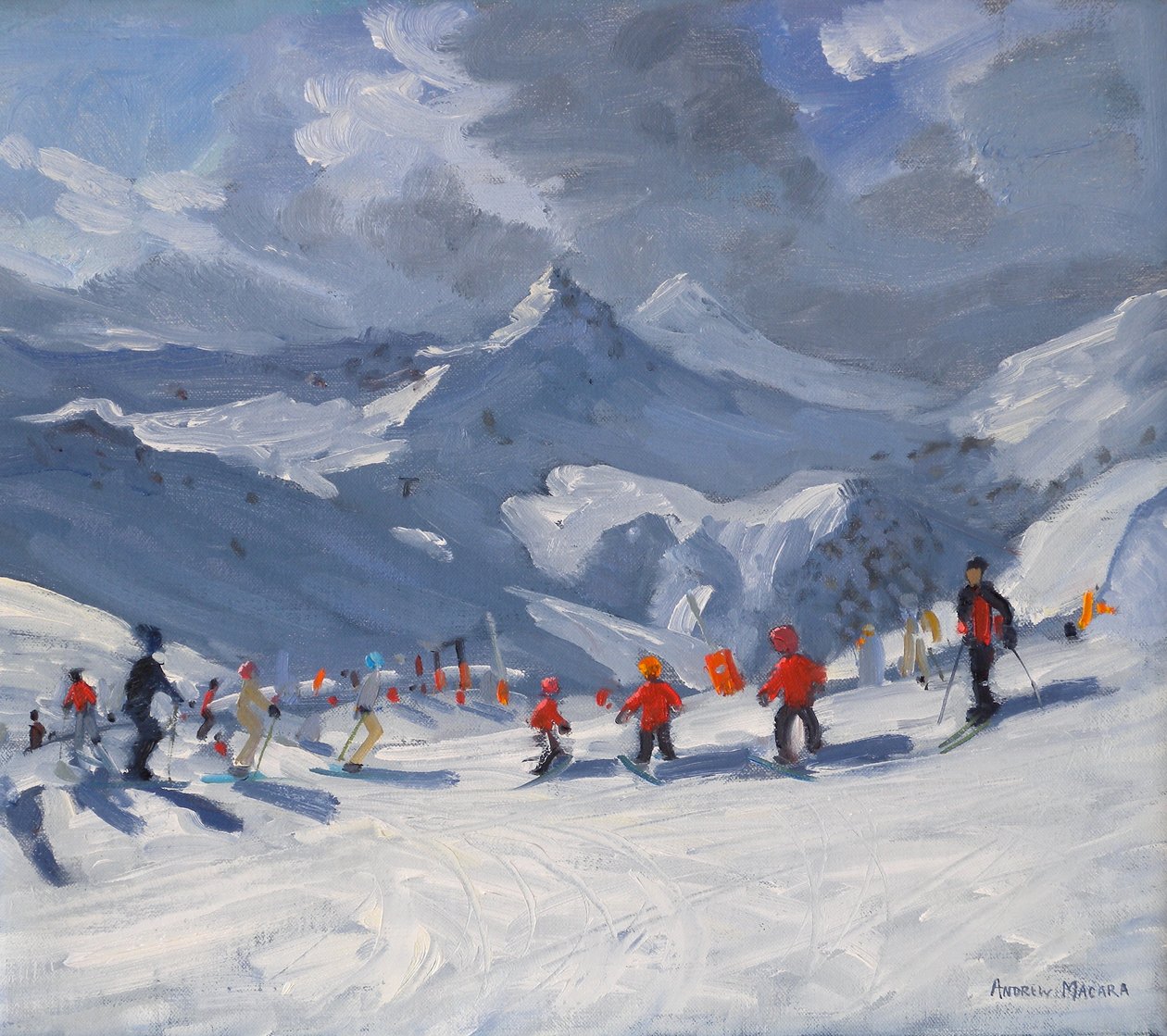 Lyžařská škola, Tignes, 2009 od Andrew Macara