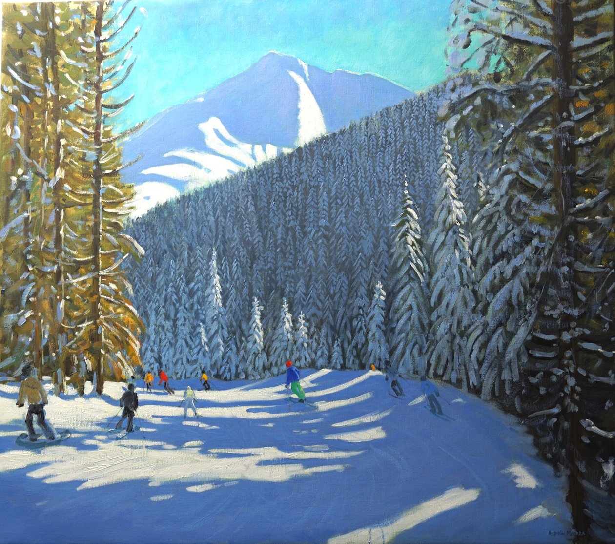 Lyžování, Beauregard La Clusaz, 2012 od Andrew Macara