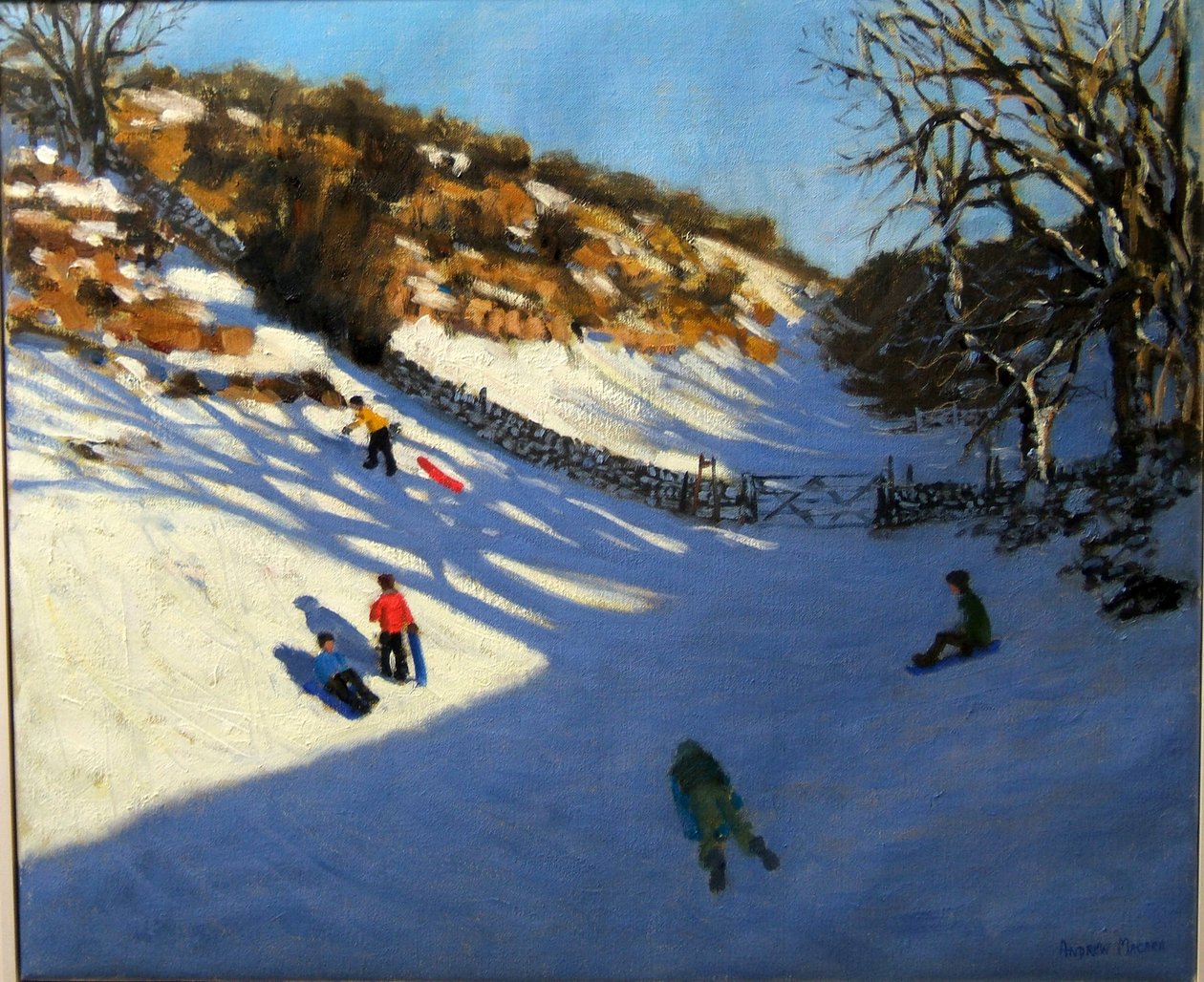 Sníh v údolí, poblíž Monyash, Derbyshire od Andrew Macara