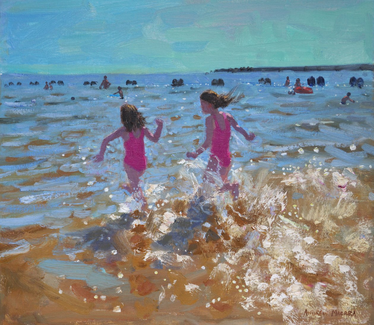 Šplouchání v moři, Clactone. 2014, od Andrew Macara