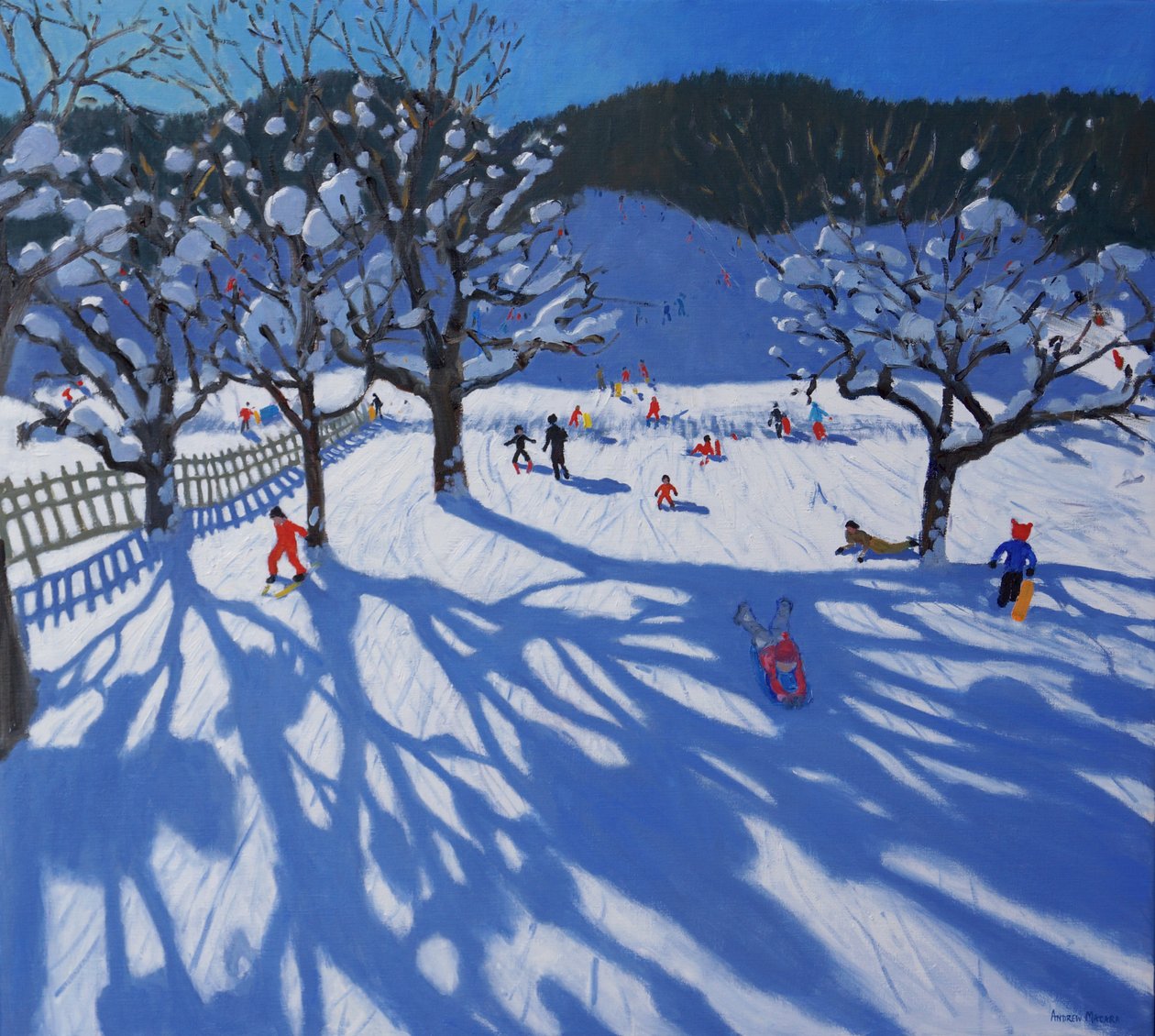 Orchard v zimě, Morzine, od Andrew Macara