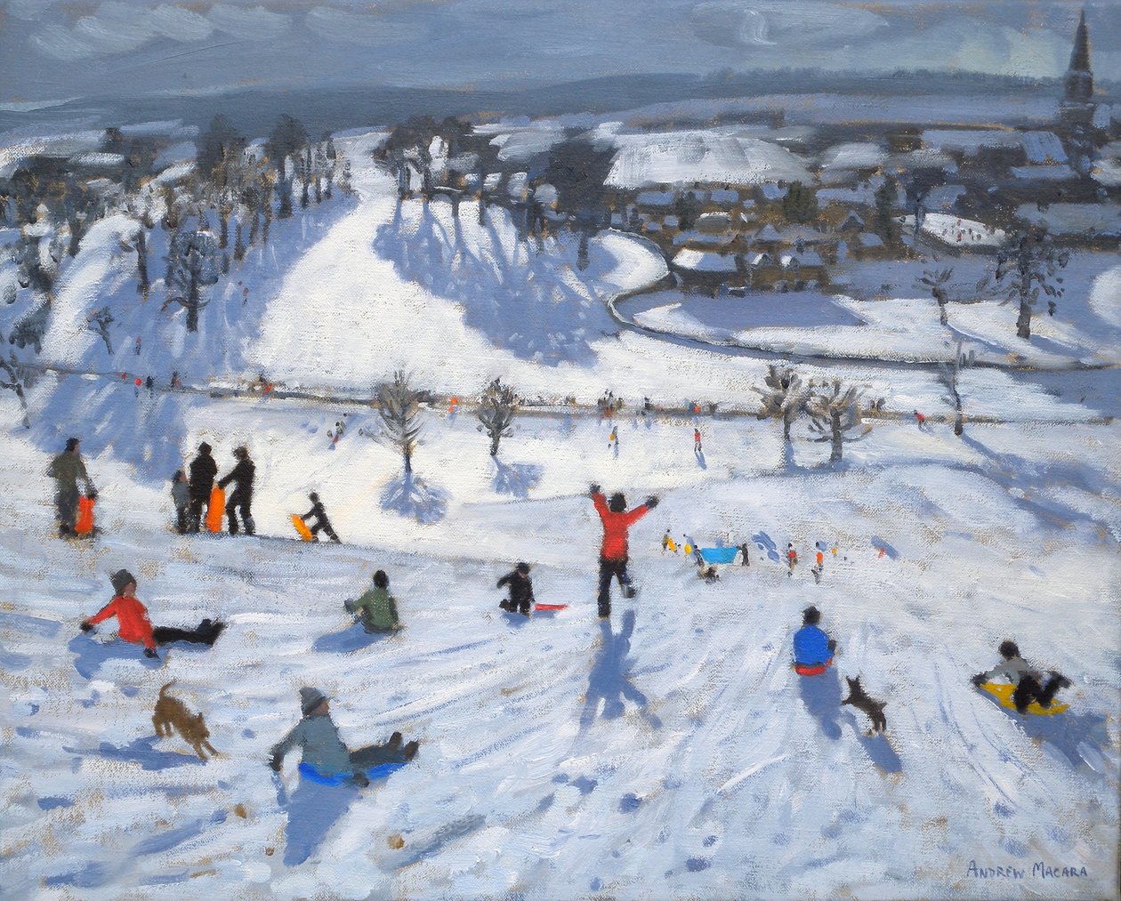 Zimní radovánky, Chatsworth, 2010 od Andrew Macara