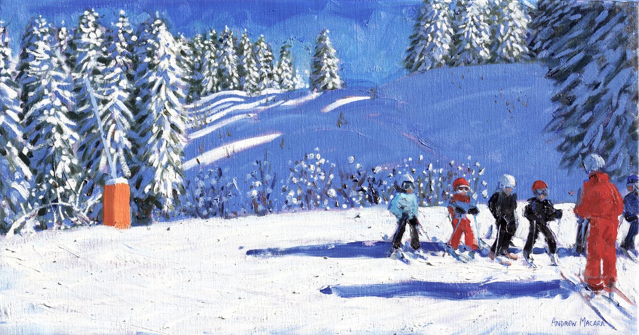 Mladí lyžaři, Morzine, Francie. 2015, od Andrew Macara