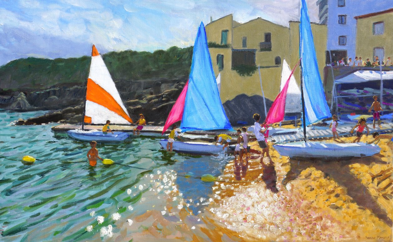 škola plachtění, Calella de Palafrugall, Costa Brava, Španělsko, 2014, od Andrew Macara