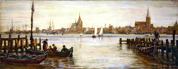 Rostock (akvarel na papíře) od Andrew Brown Donaldson