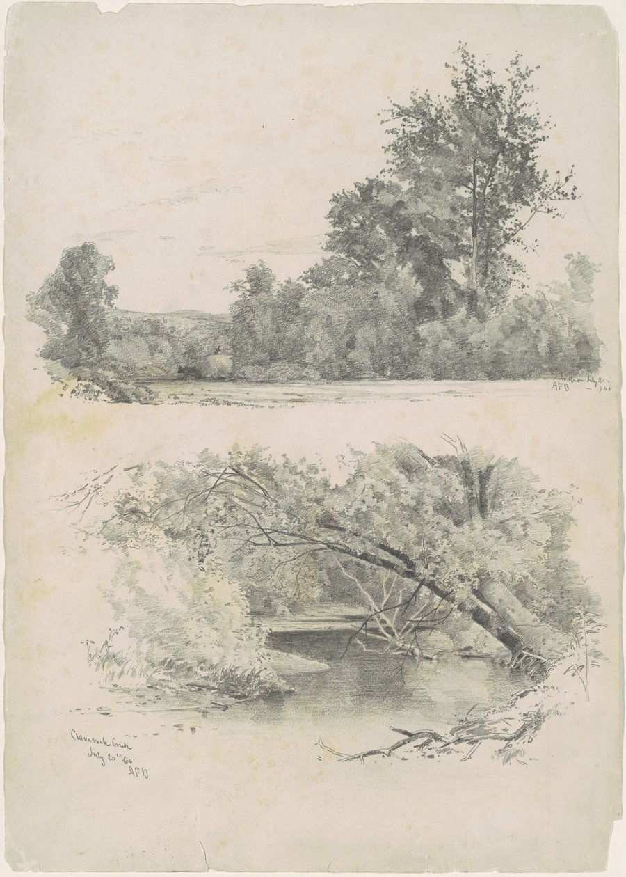 Hudson; a Claverack Creek od Andrew Fisher Bunner