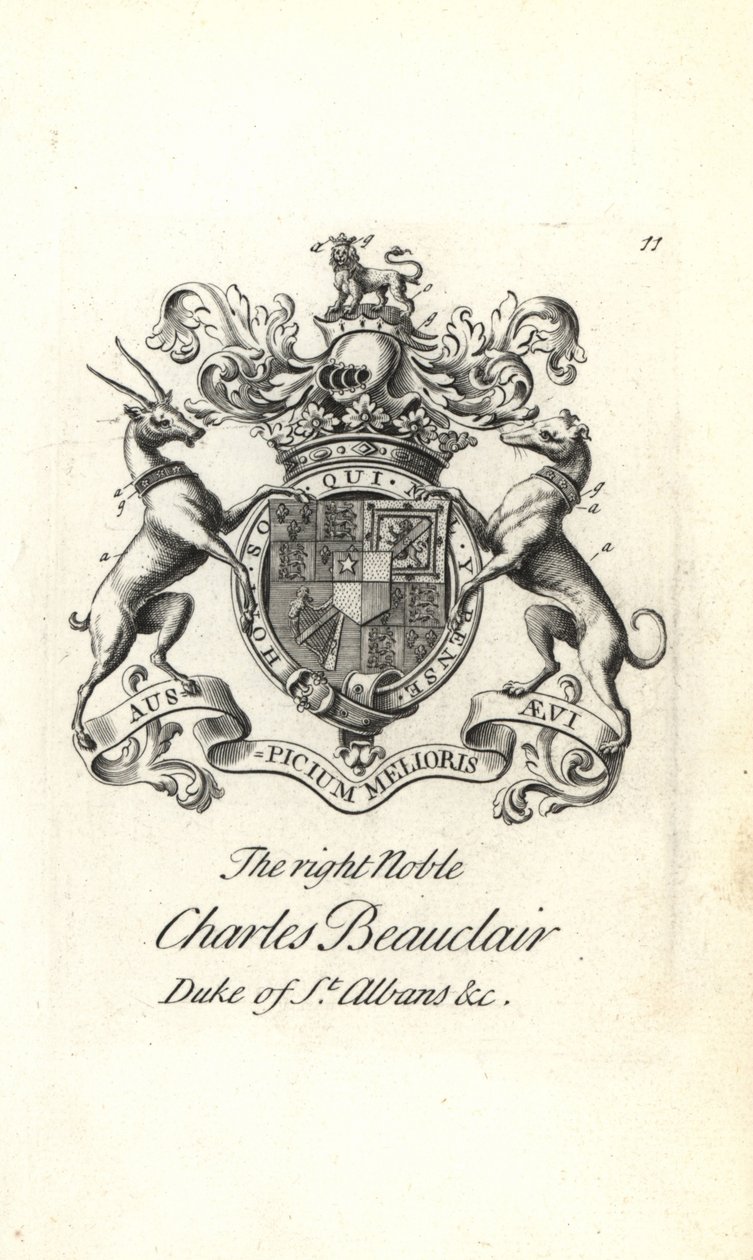 Erb a znak pravého šlechtice Charlese Beauclerka od Andrew Johnston