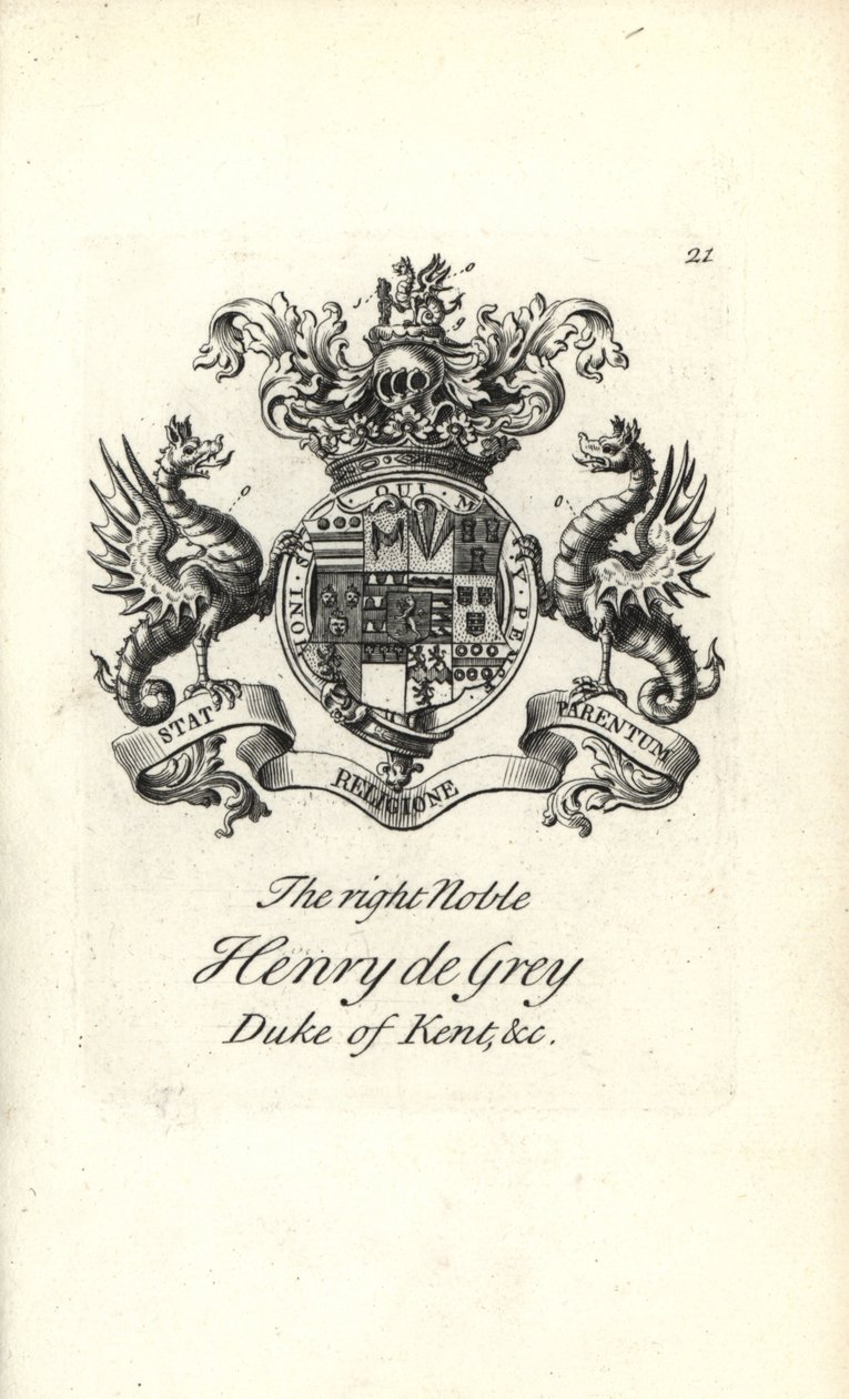 Erb a znak pravého šlechtice Henry de Gray od Andrew Johnston