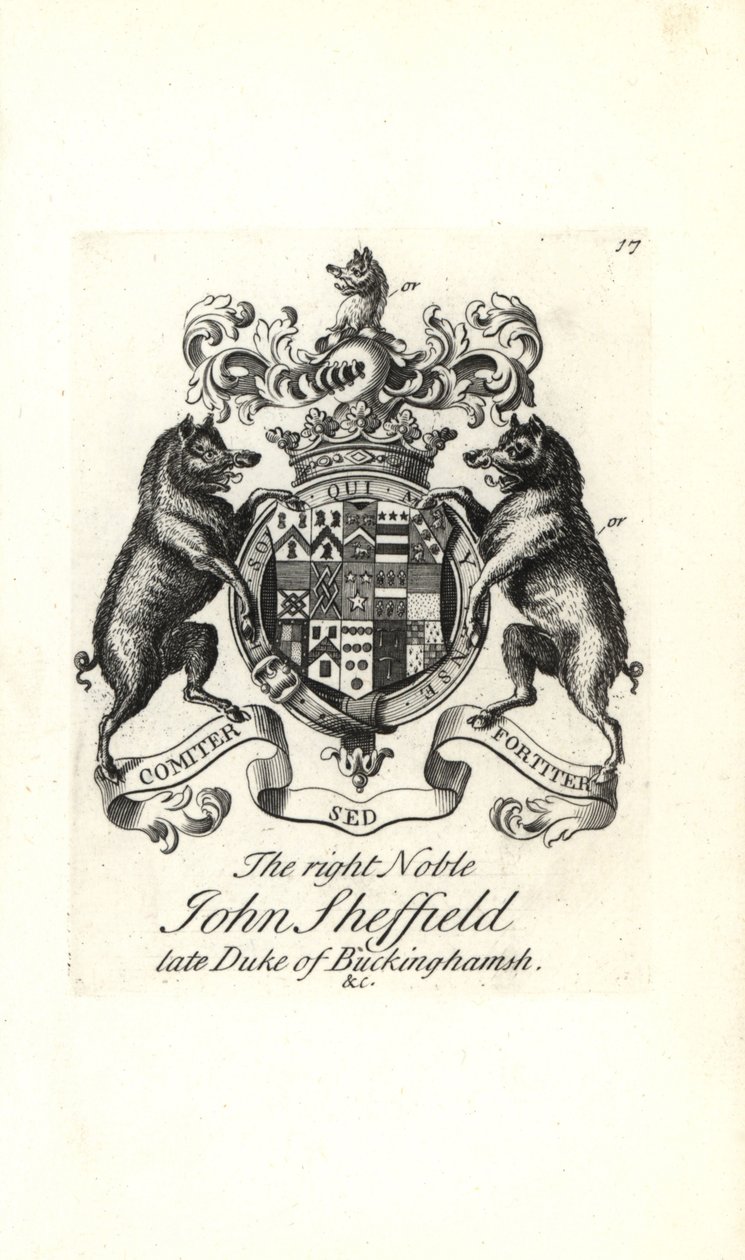 Erb a erb pravého šlechtice Johna Sheffielda od Andrew Johnston