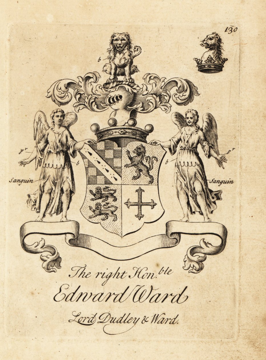 Erb ctihodného Edwarda Warda, 9. barona Dudleyho, 4. barona Warda od Andrew Johnston