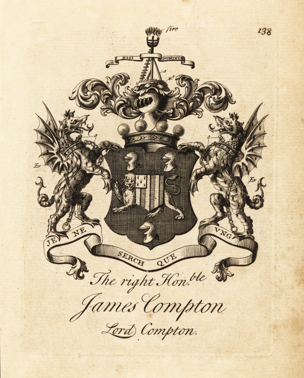 Erb ctihodného Jamese Comptona, lorda Comptona, 5. hraběte z Northamptonu od Andrew Johnston