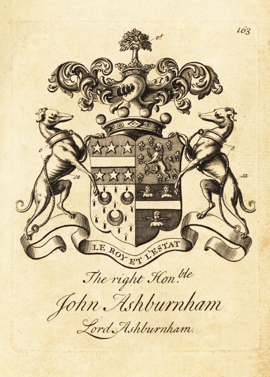 Erb ctihodného Johna Ashburnhama, lorda Ashburnhama od Andrew Johnston