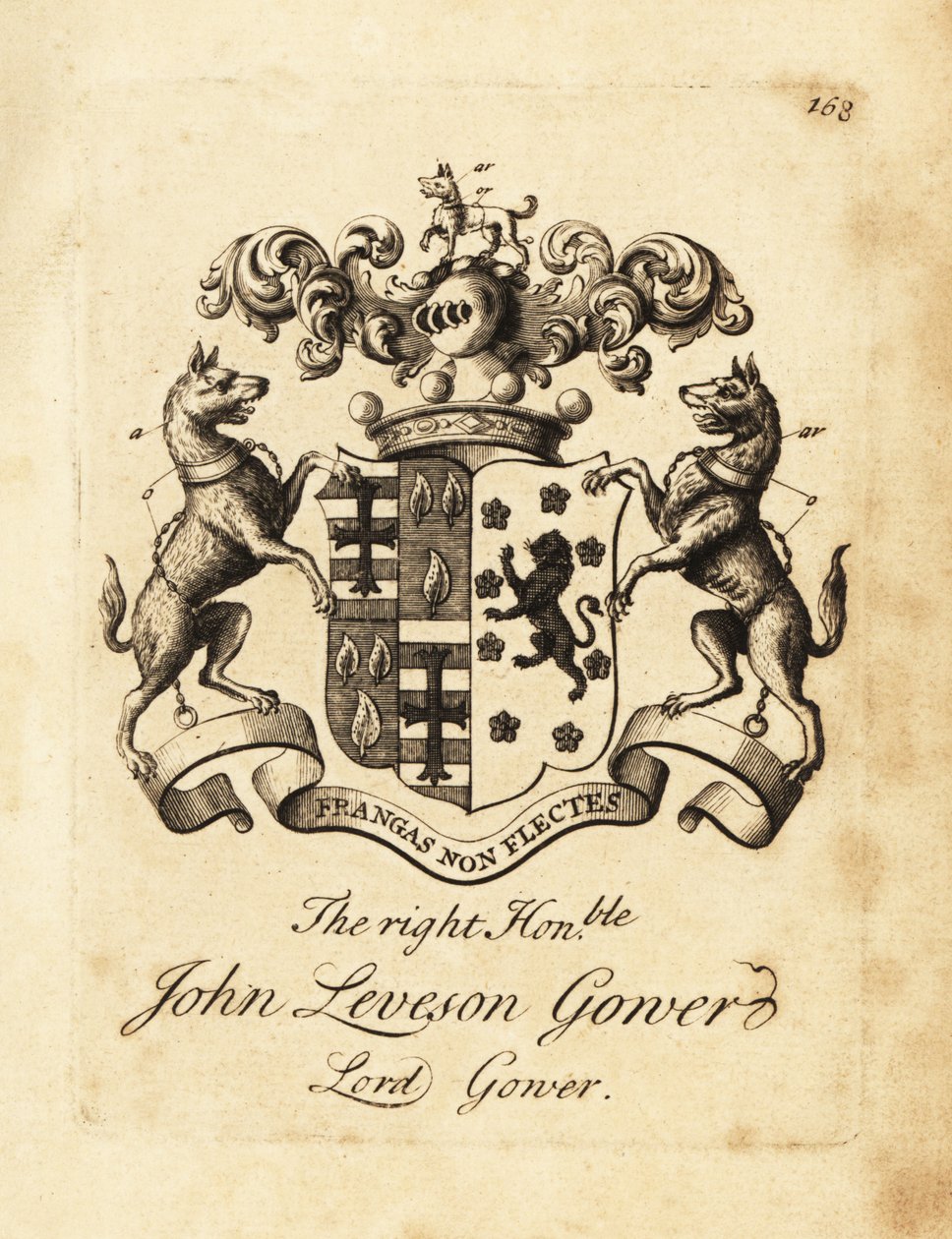 Erb ctihodného Johna Levesona Gowera, lorda Gowera od Andrew Johnston