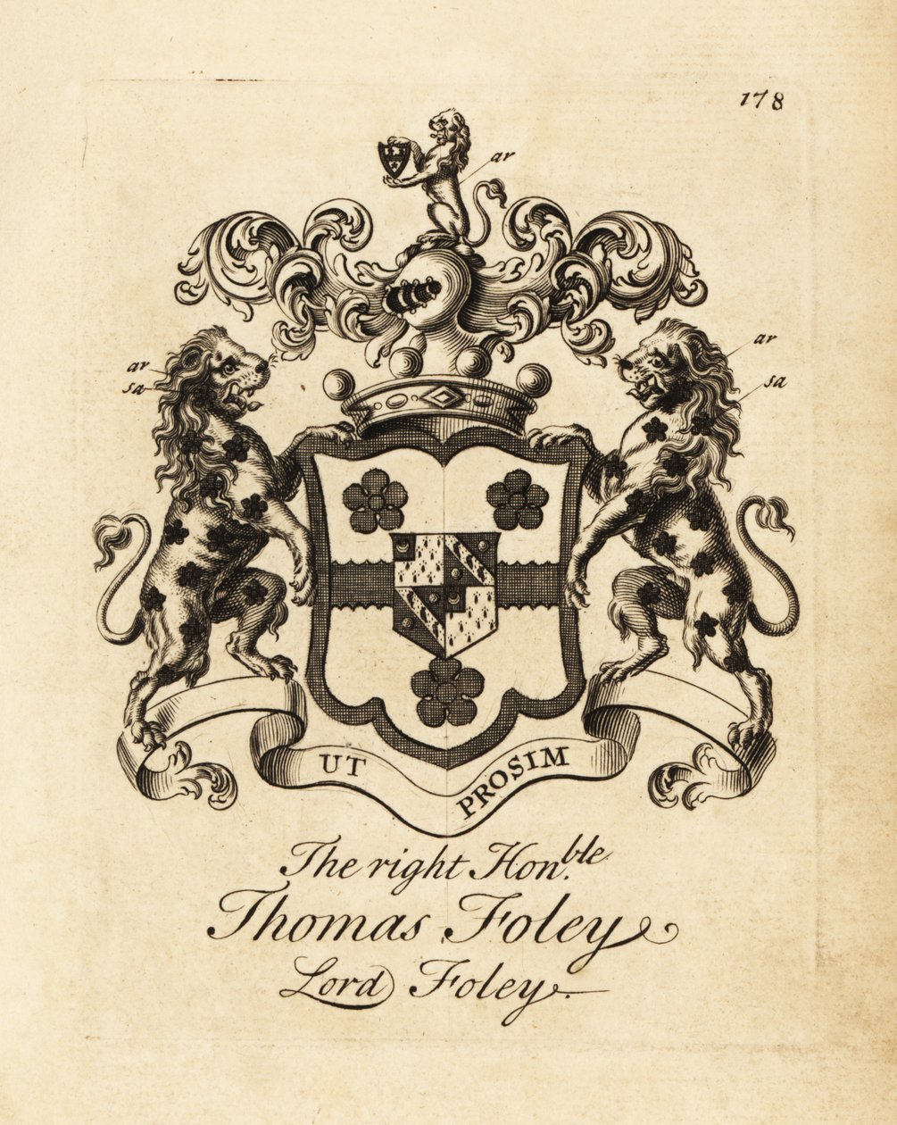 Erb ctihodného Thomase Foleyho, lorda Foleyho od Andrew Johnston