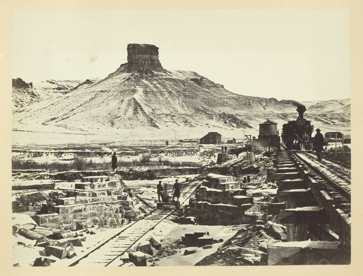 Citadel Rock, Green River Valley od Andrew Joseph Russell