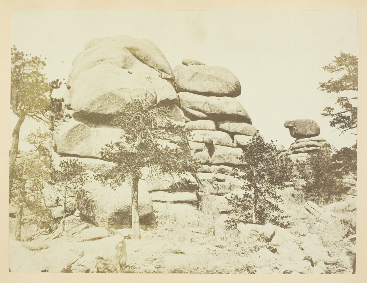Granite Rock, Buford Station, Laramie Mountains od Andrew Joseph Russell