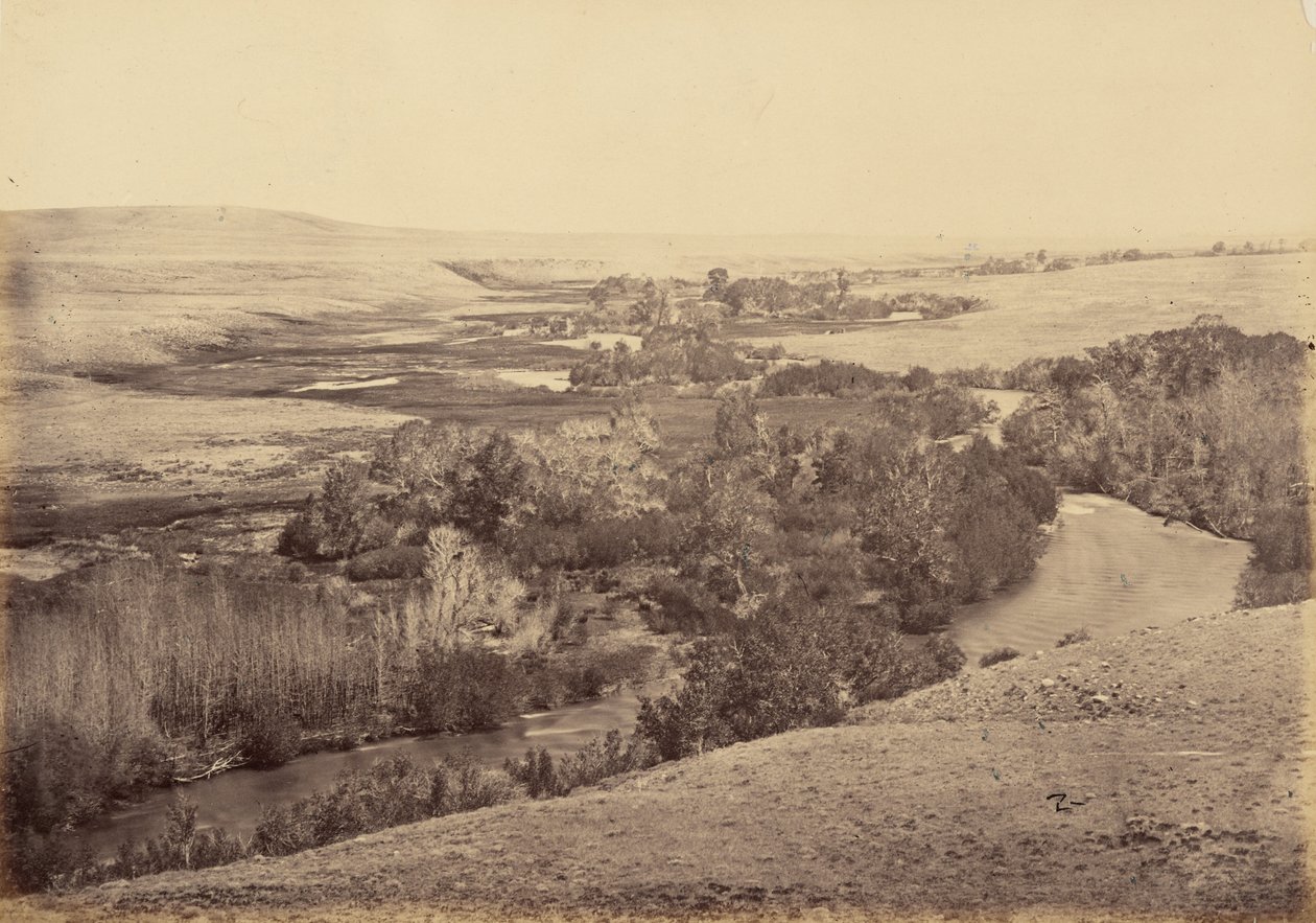 Deska 18. Údolí řeky Little Laramie, 1869 (foto) od Andrew Joseph Russell