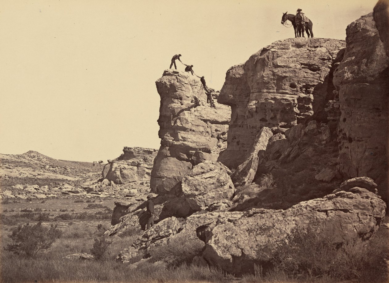 Deska 21. High Bluff, Black Buttes, 1869 (foto) od Andrew Joseph Russell