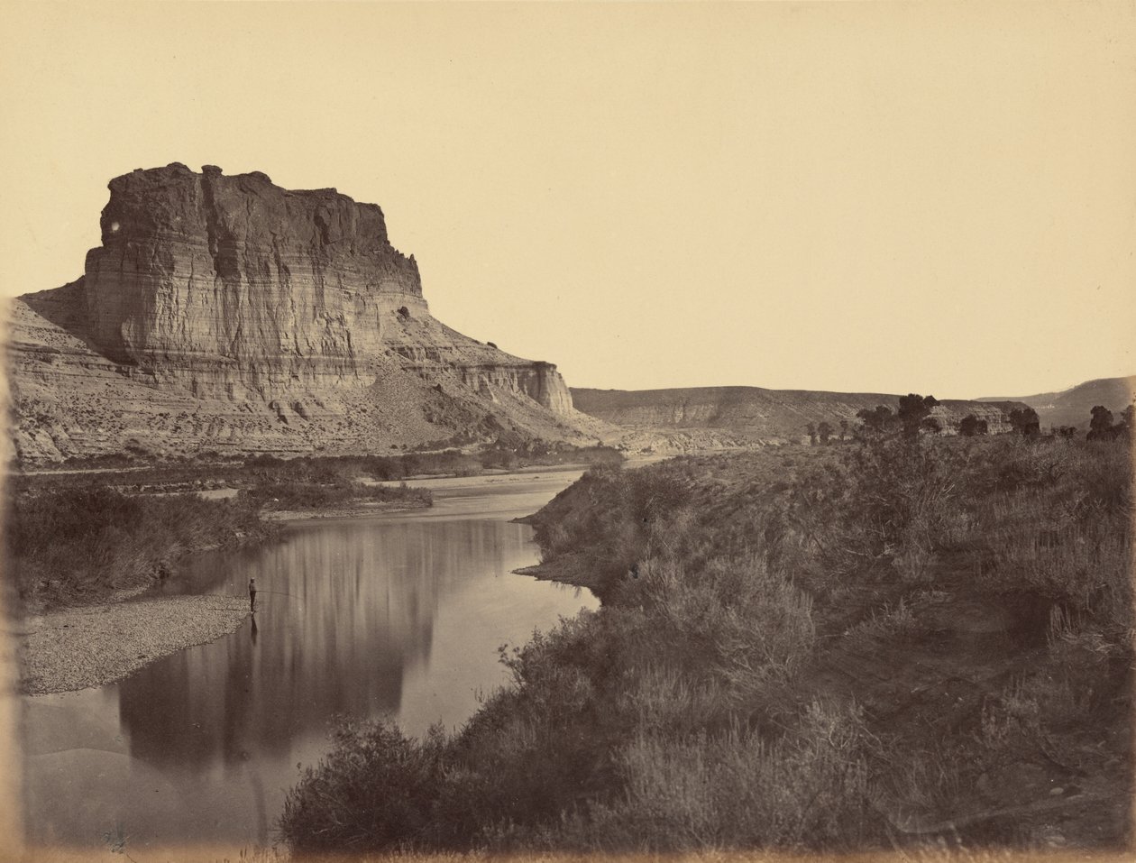 Deska 24. Castle Rock, Green River Valley, 1869 (foto) od Andrew Joseph Russell