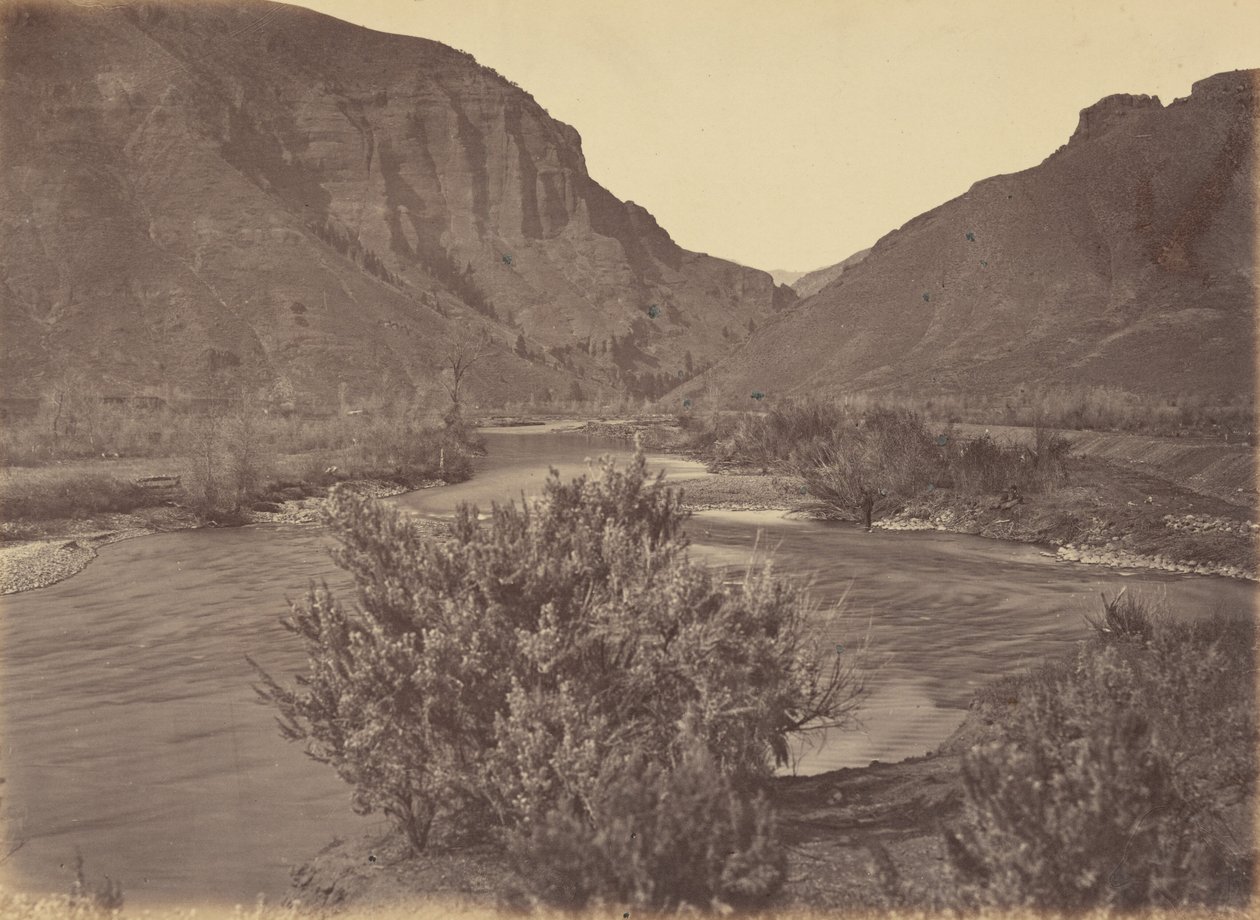 Deska 37. Průsmyk Wilhelmina, od východu, 1869 (foto) od Andrew Joseph Russell