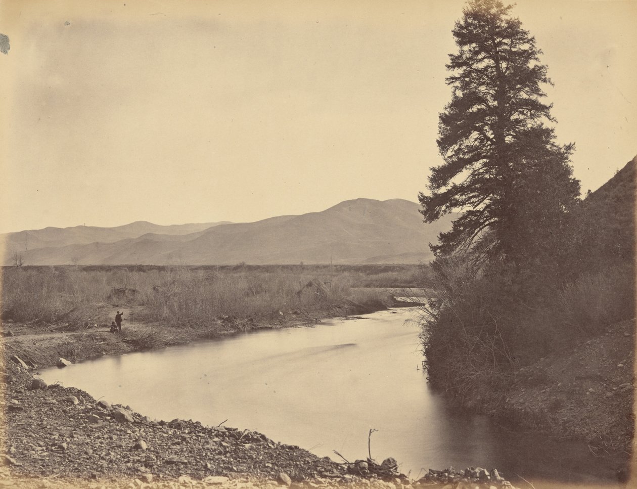 Tabulka 43. Údolí Weber, z průsmyku Willhelmina, 1869 (foto) od Andrew Joseph Russell