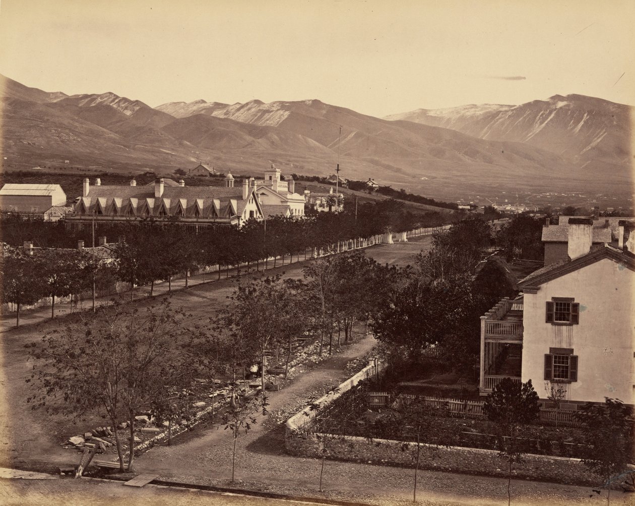 Tabulka 47. Rezidence Brighama Younga, 1869 (foto) od Andrew Joseph Russell
