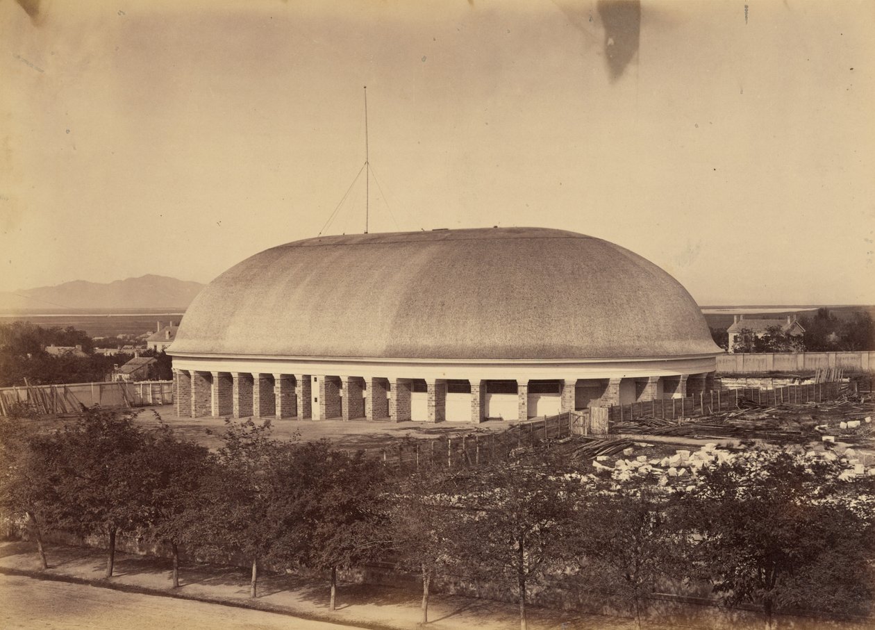 Deska 50. Velký mormonský svatostánek, 1869 (foto) od Andrew Joseph Russell