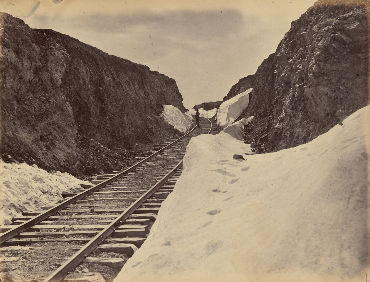 Deska 5. Hallův řez, 1869 (foto) od Andrew Joseph Russell