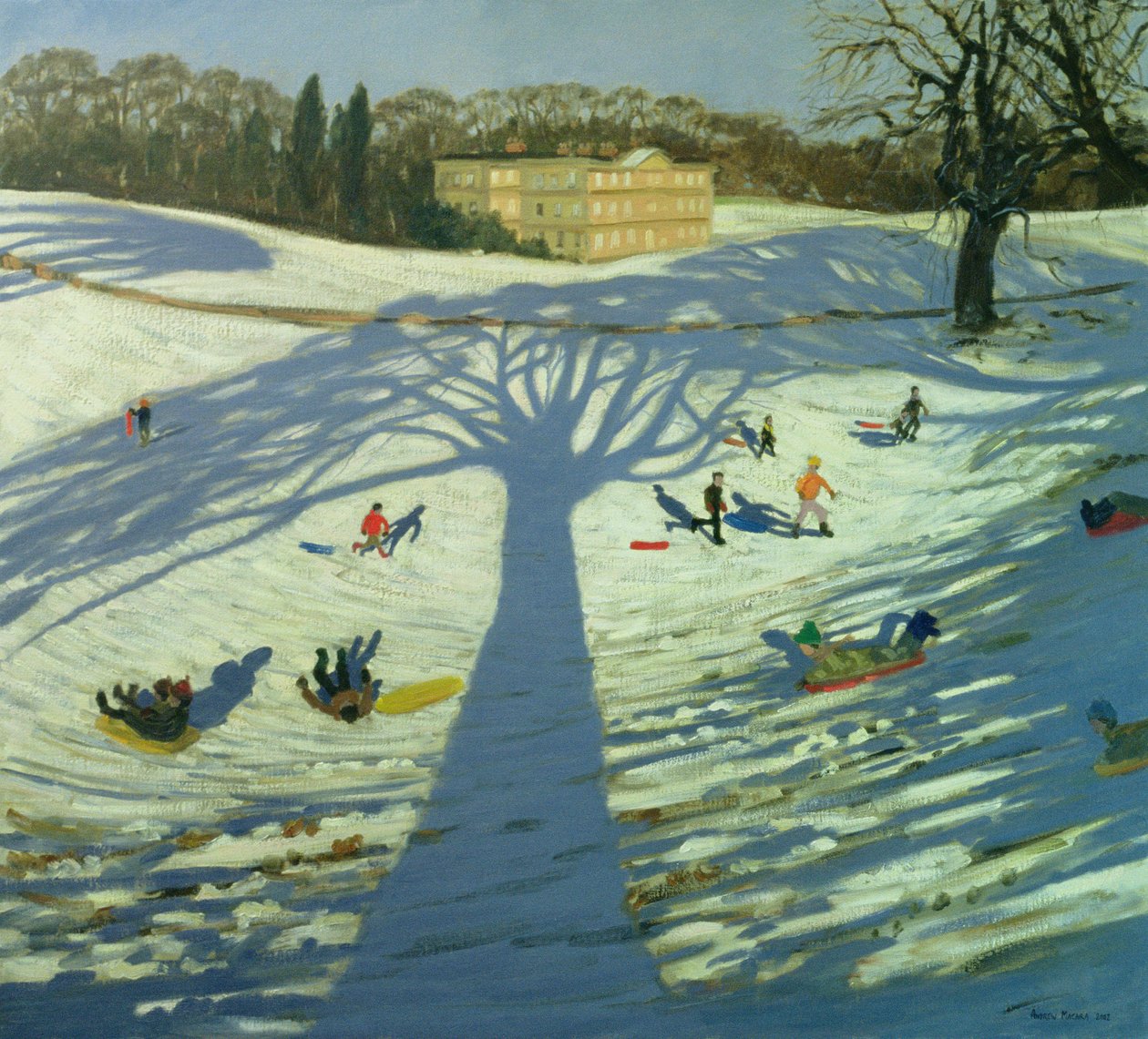 Calke Abbey House, zima, 2002 od Andrew Macara