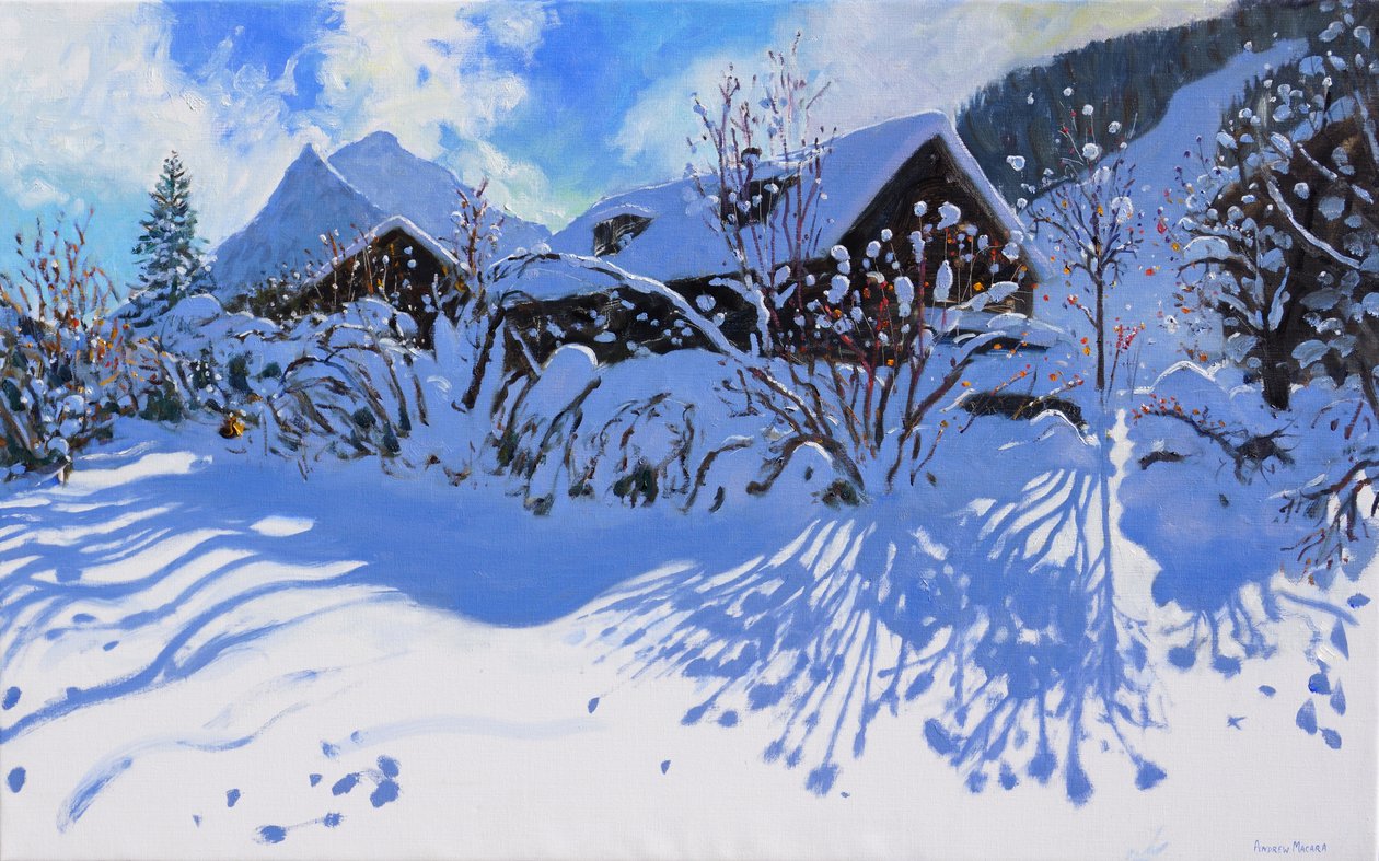 Čerstvý sníh, Morzine Village, 2015, od Andrew Macara