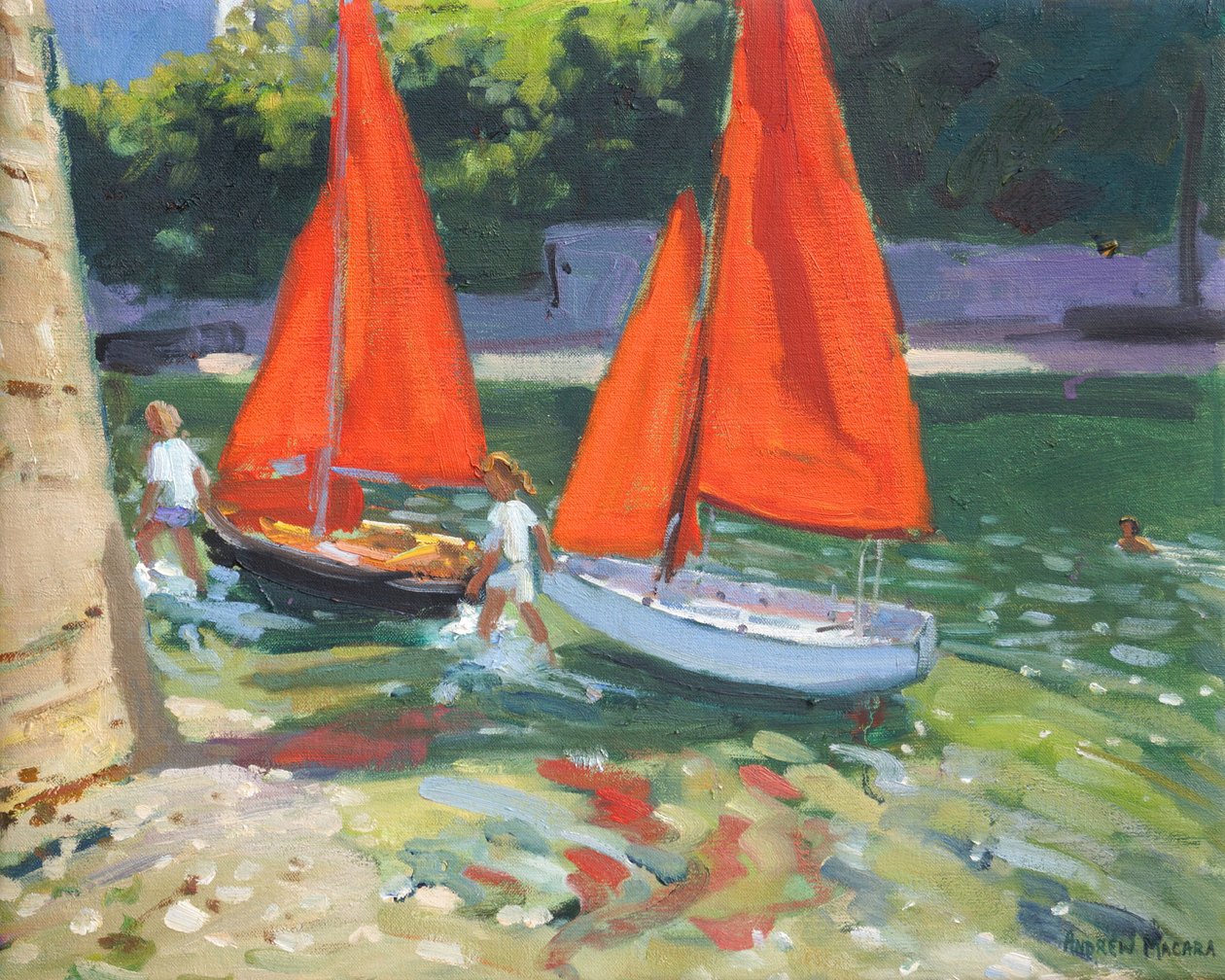Dívky s plachetnicemi Looe, 2014, od Andrew Macara