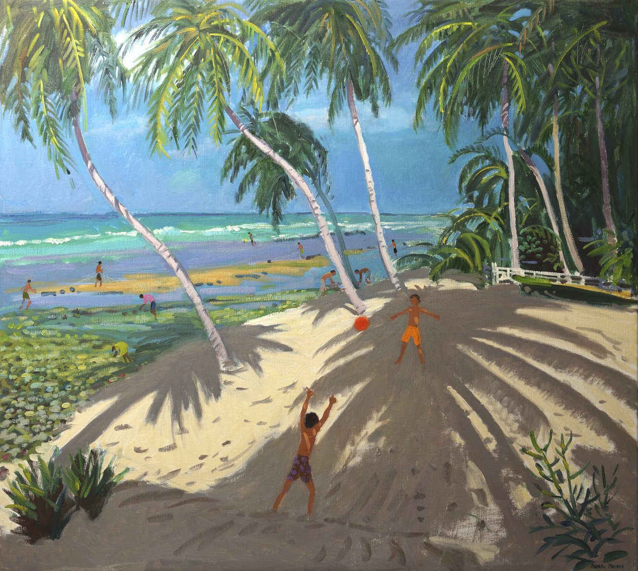 Palmy, pláž Clovelly, Barbados, 2013, od Andrew Macara