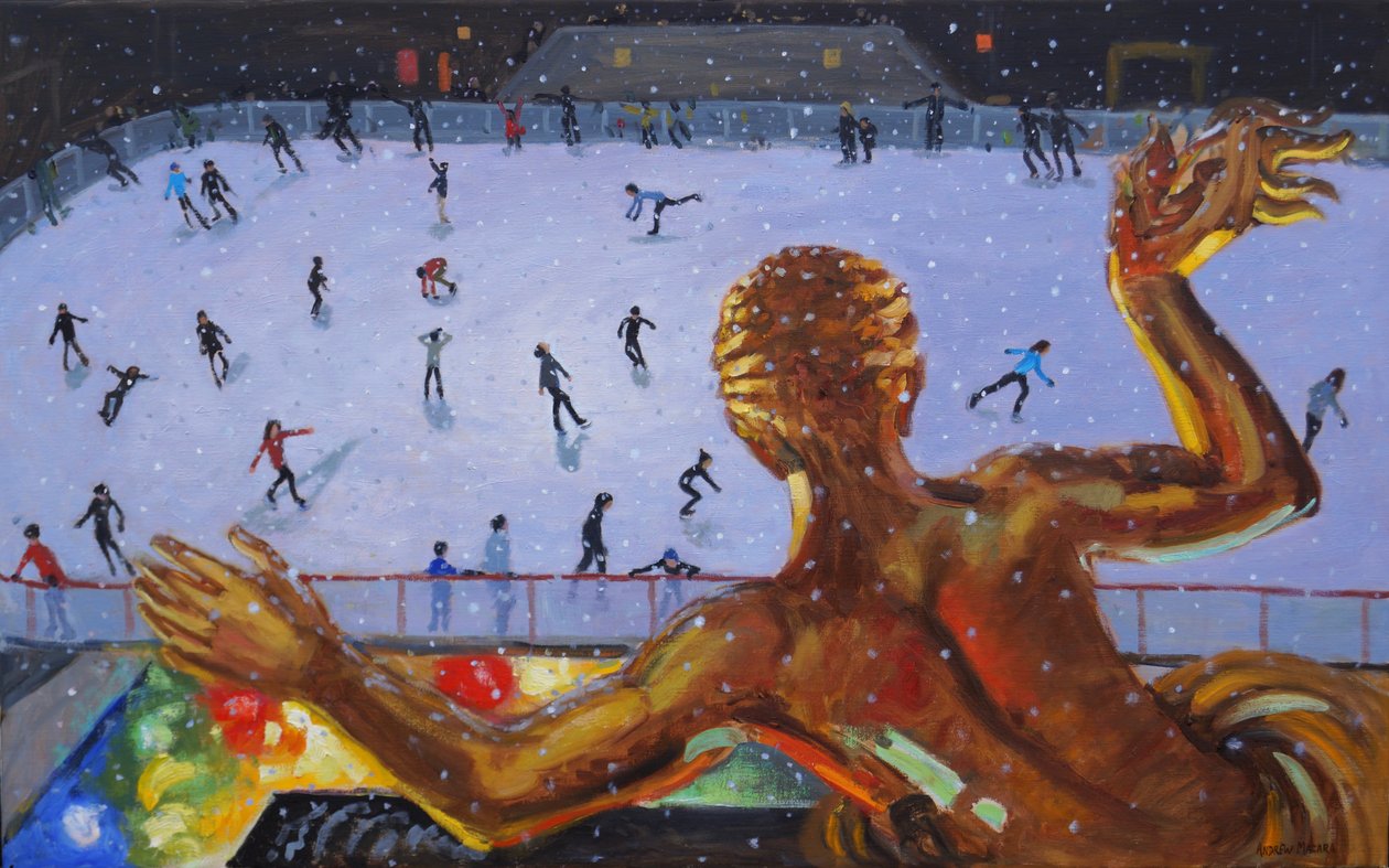 Prometheus, Rockefeller Ice Rink, New York. 2018 od Andrew Macara