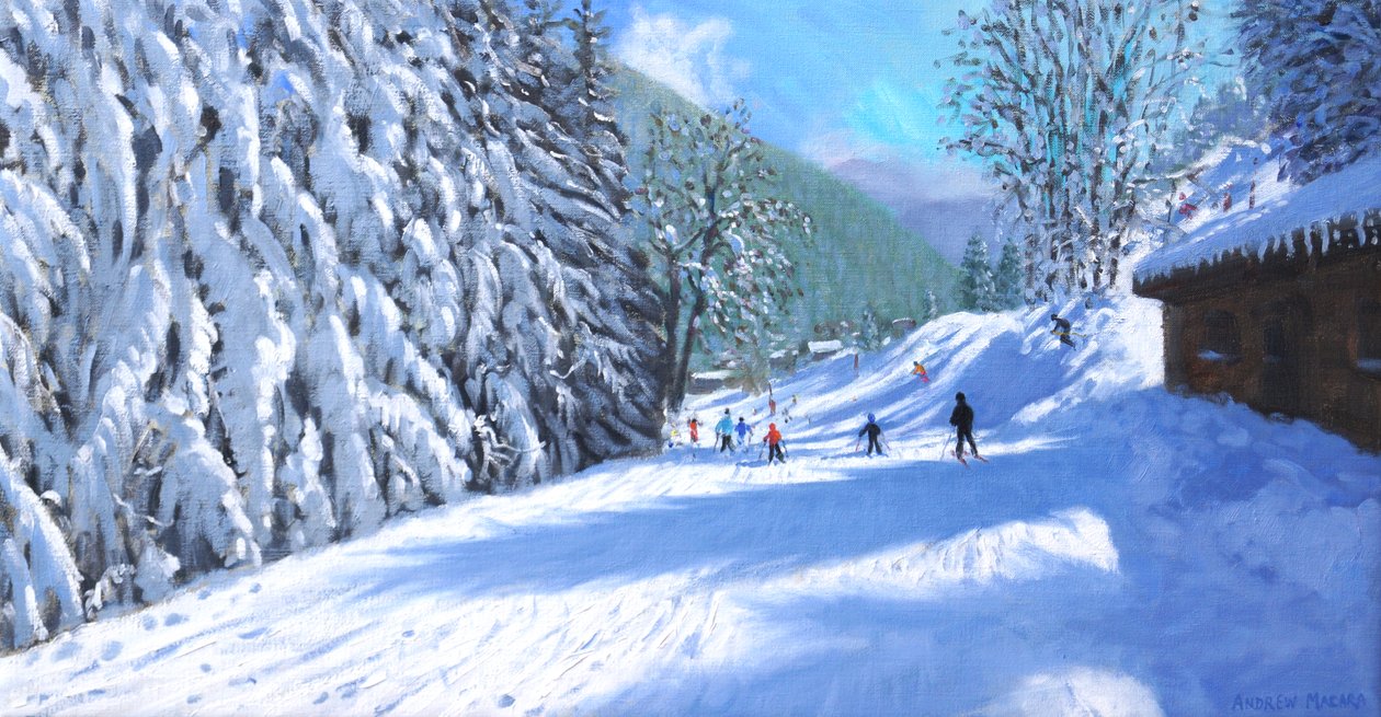 Návrat do Morzine (olej na plátně) od Andrew Macara