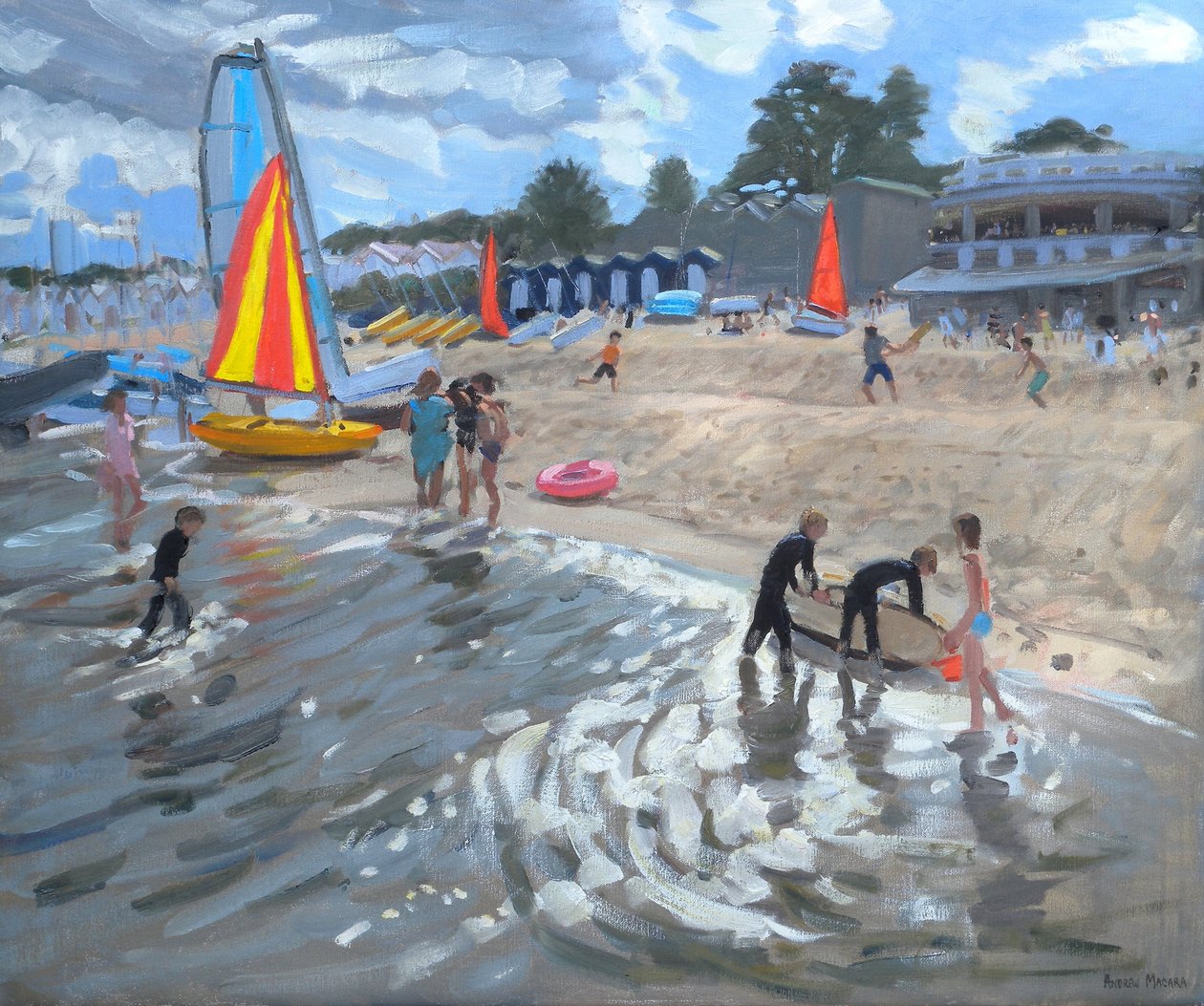 Plachetnice, 2009 (olej na plátně) od Andrew Macara