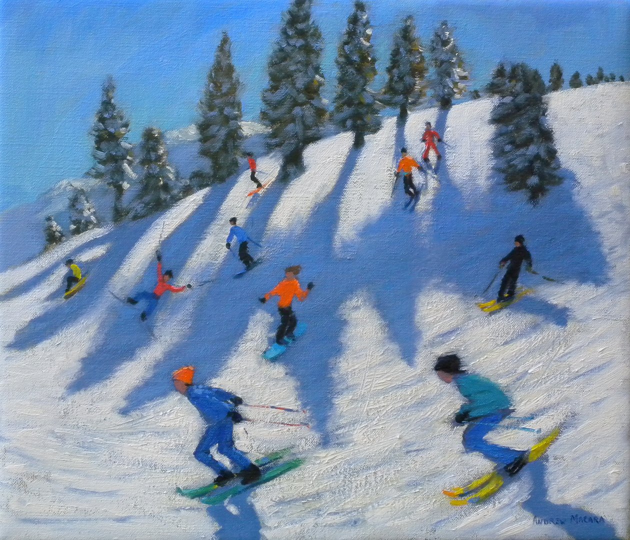 Lyžaři, Lofer, 2010 od Andrew Macara