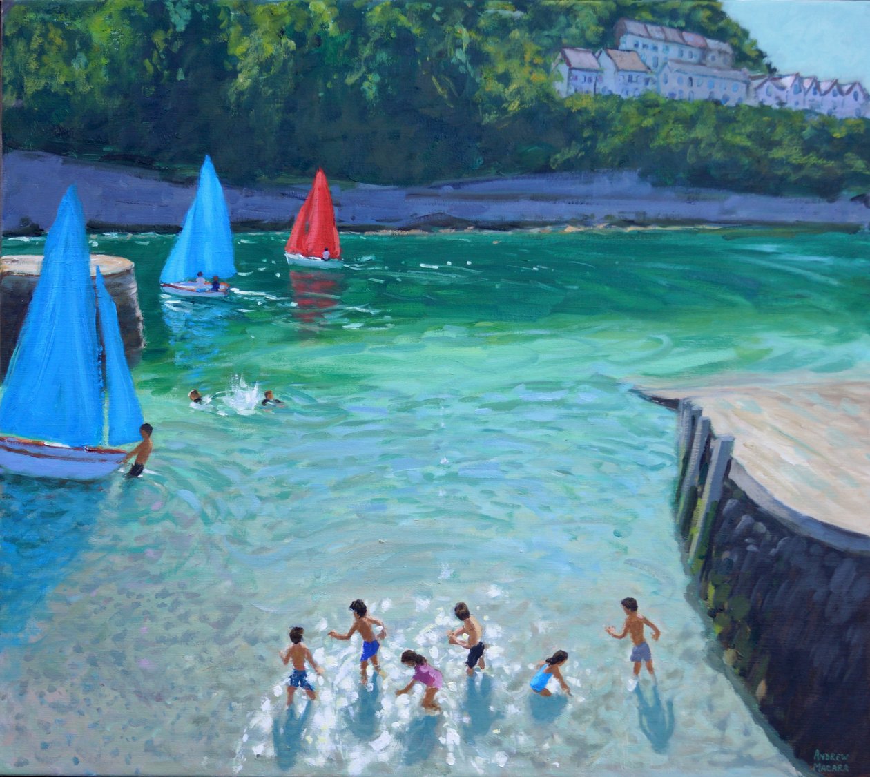 Skimming stones, Looe, Cornwall, 2018 od Andrew Macara